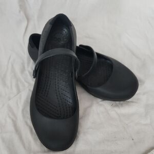 CROCS Black Flats & Loafers